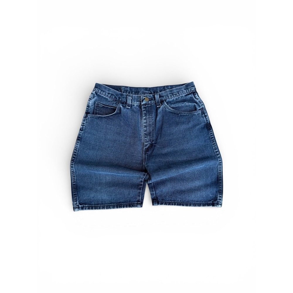 Vintage Wrangler Mens Denim Shorts Dark Wash Made in USA 66611NN Size 34